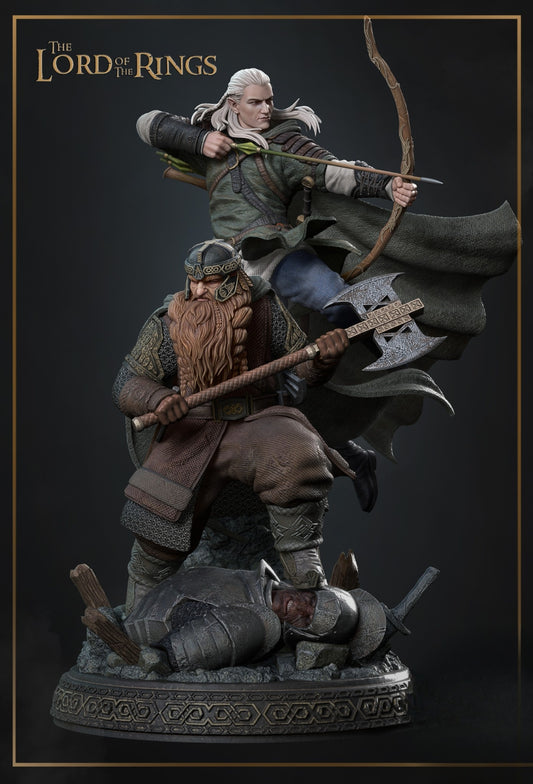 0845 Gimli and Legolas_Lord of the Rings - STL 3D Print Files