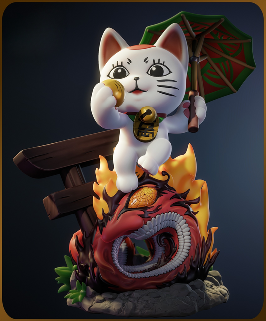 0057 Turbo Granny Cat - Dandadan - STL 3D Print Files