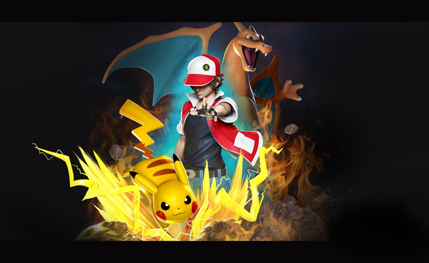 0251 Pokemon RED Diorama - STL 3D Print Files