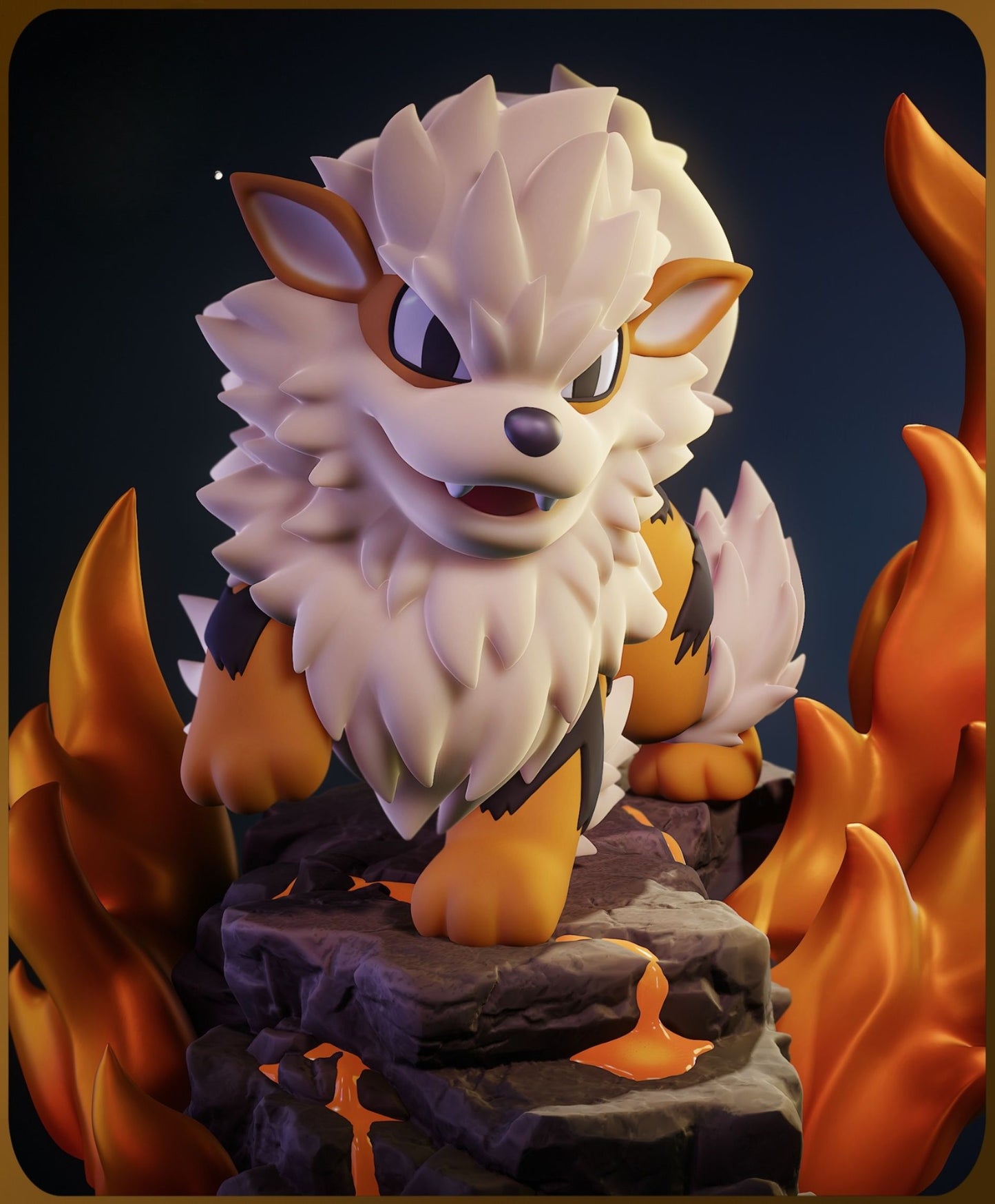 0293 Chibi Arcanine Pokemon - STL 3D Print Files