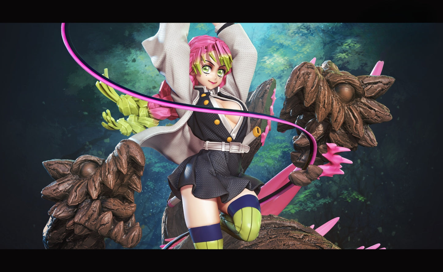 0346 Mitsuri Kanroji_Demon Slayer - STL 3D Print Files