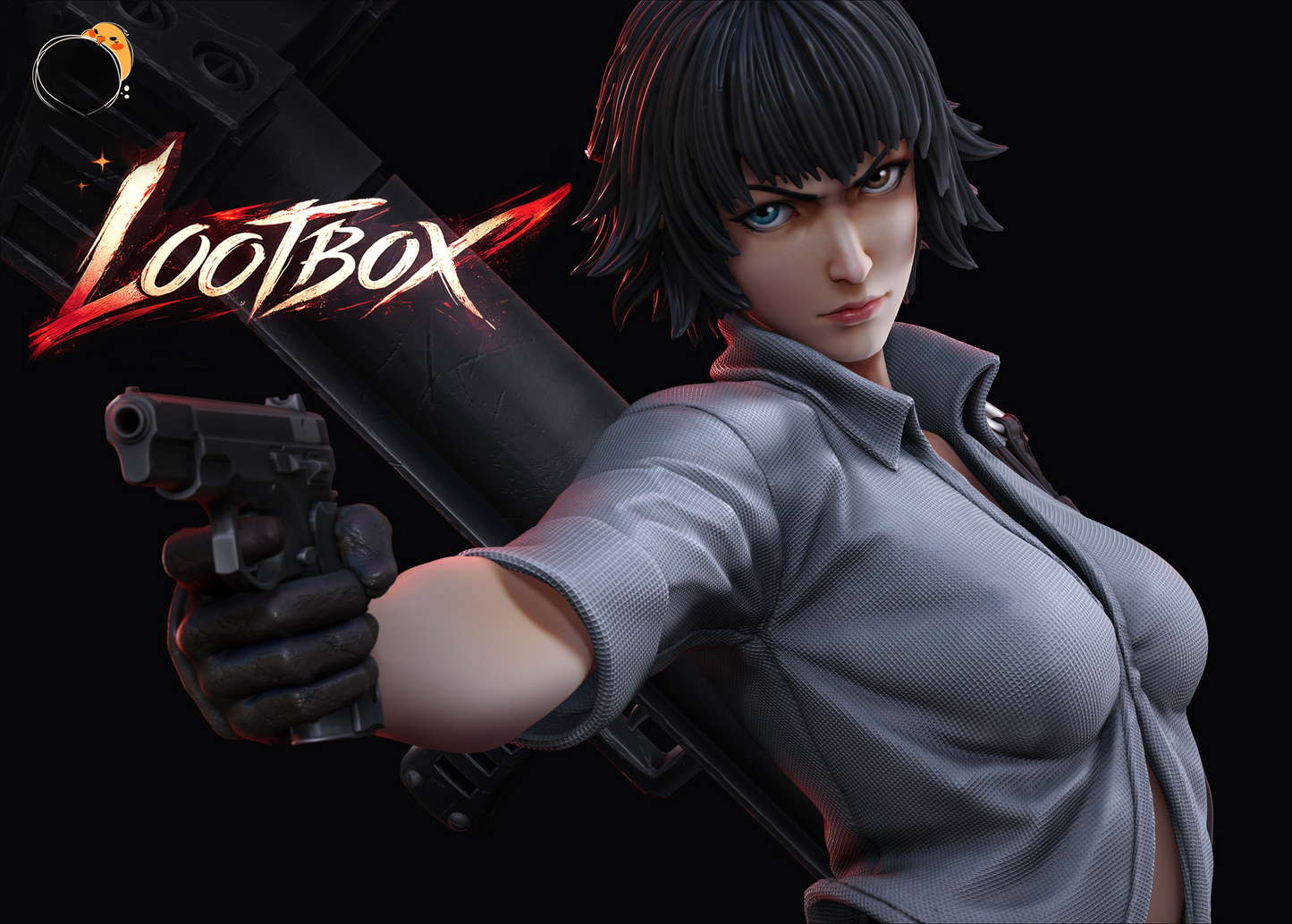 1405 Lady_Devil May Cry - STL 3D Print Files