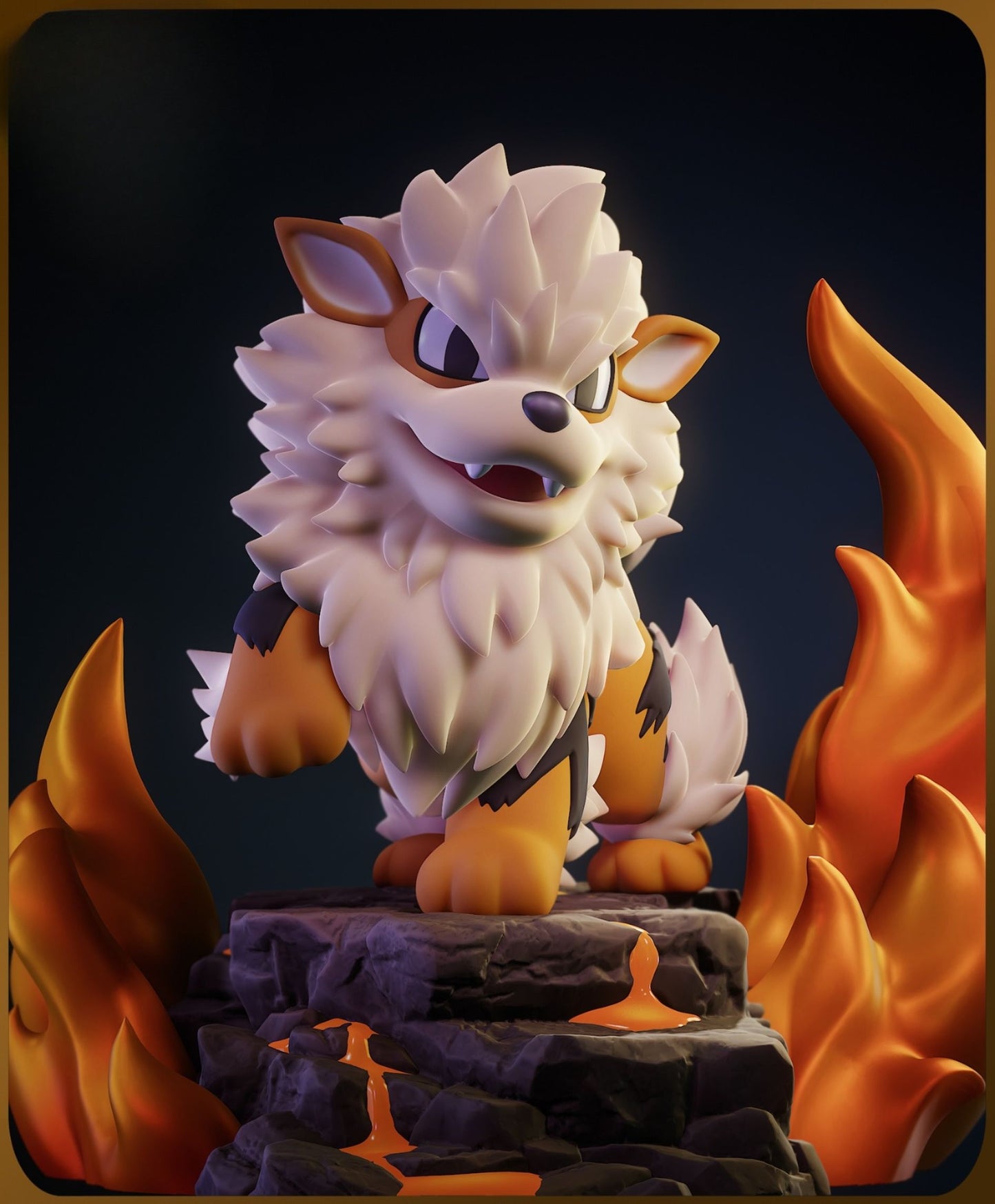 0293 Chibi Arcanine Pokemon - STL 3D Print Files