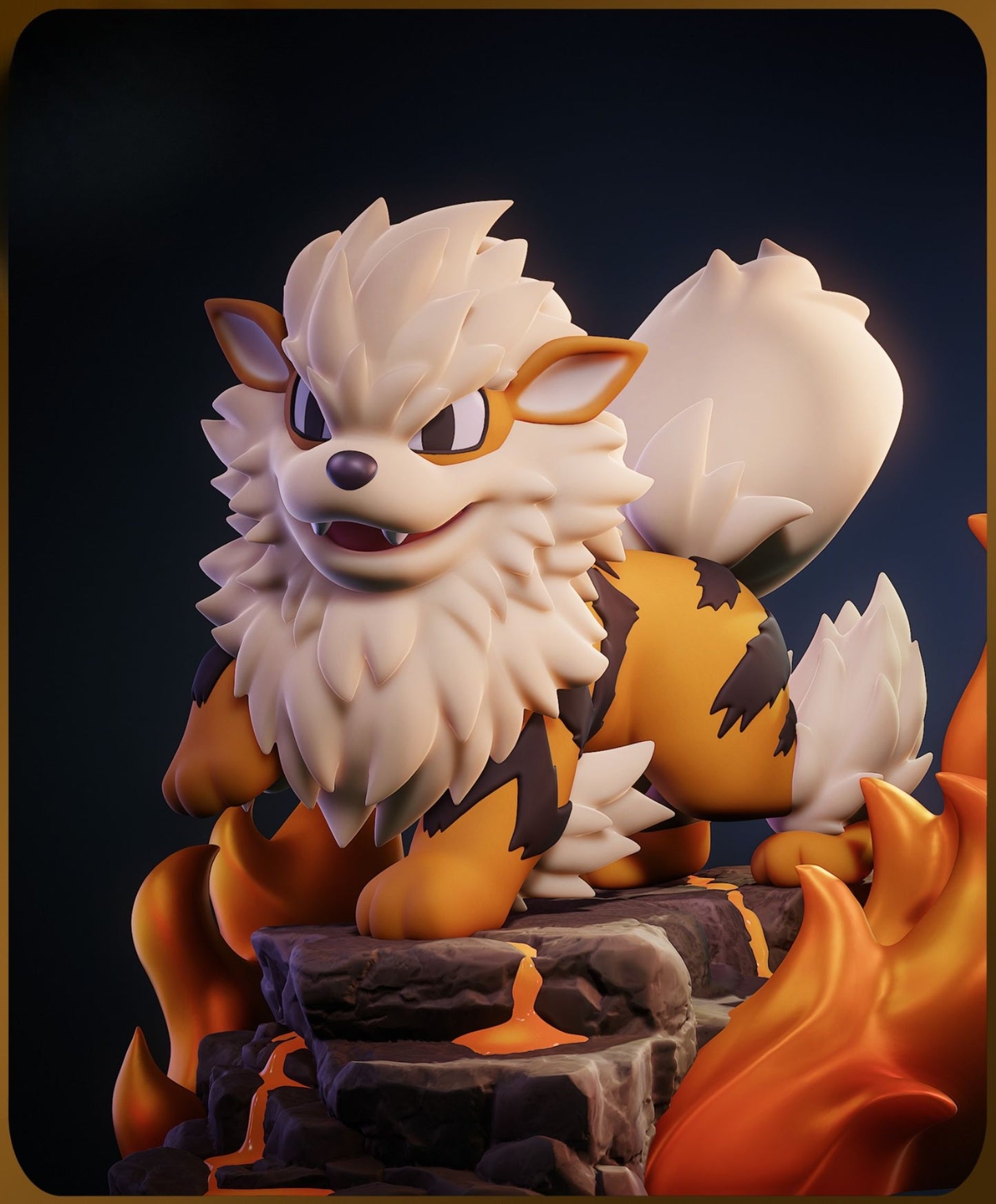 0293 Chibi Arcanine Pokemon - STL 3D Print Files