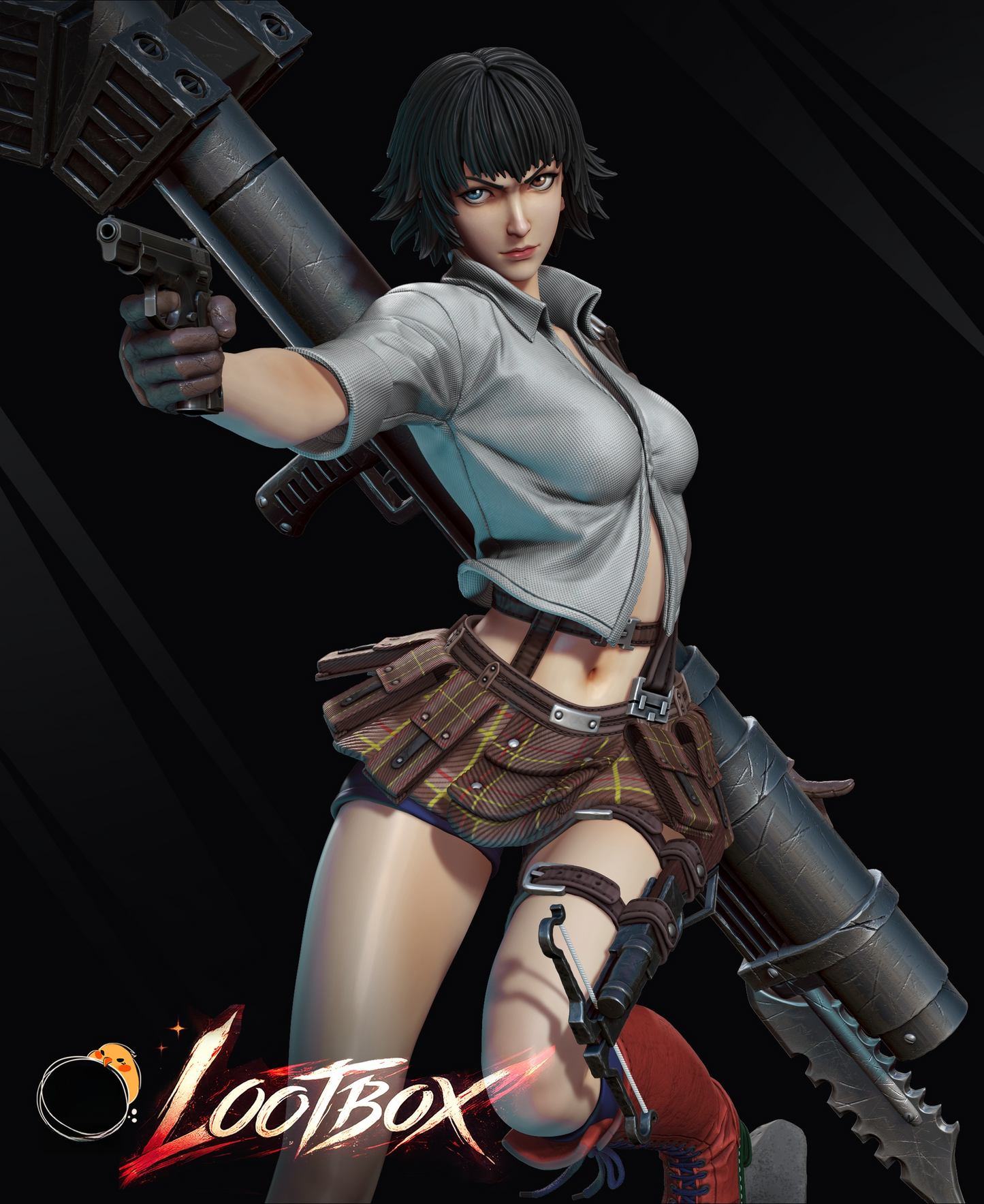 1405 Lady_Devil May Cry - STL 3D Print Files