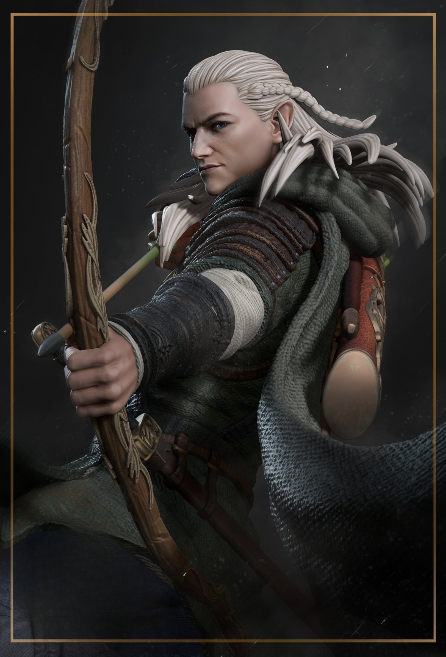 0845 Gimli and Legolas_Lord of the Rings - STL 3D Print Files