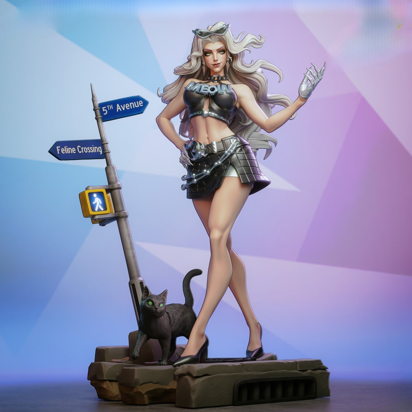 1351 Black Cat_Marvel Rivals - STL 3D Print Files