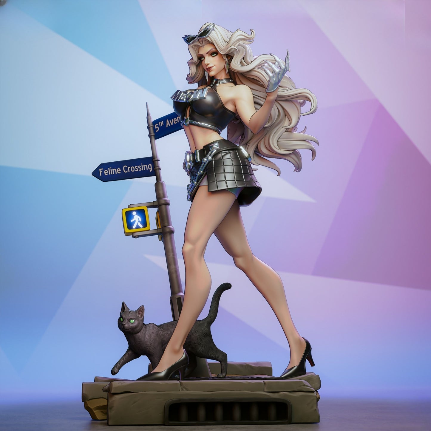 1351 Black Cat_Marvel Rivals - STL 3D Print Files