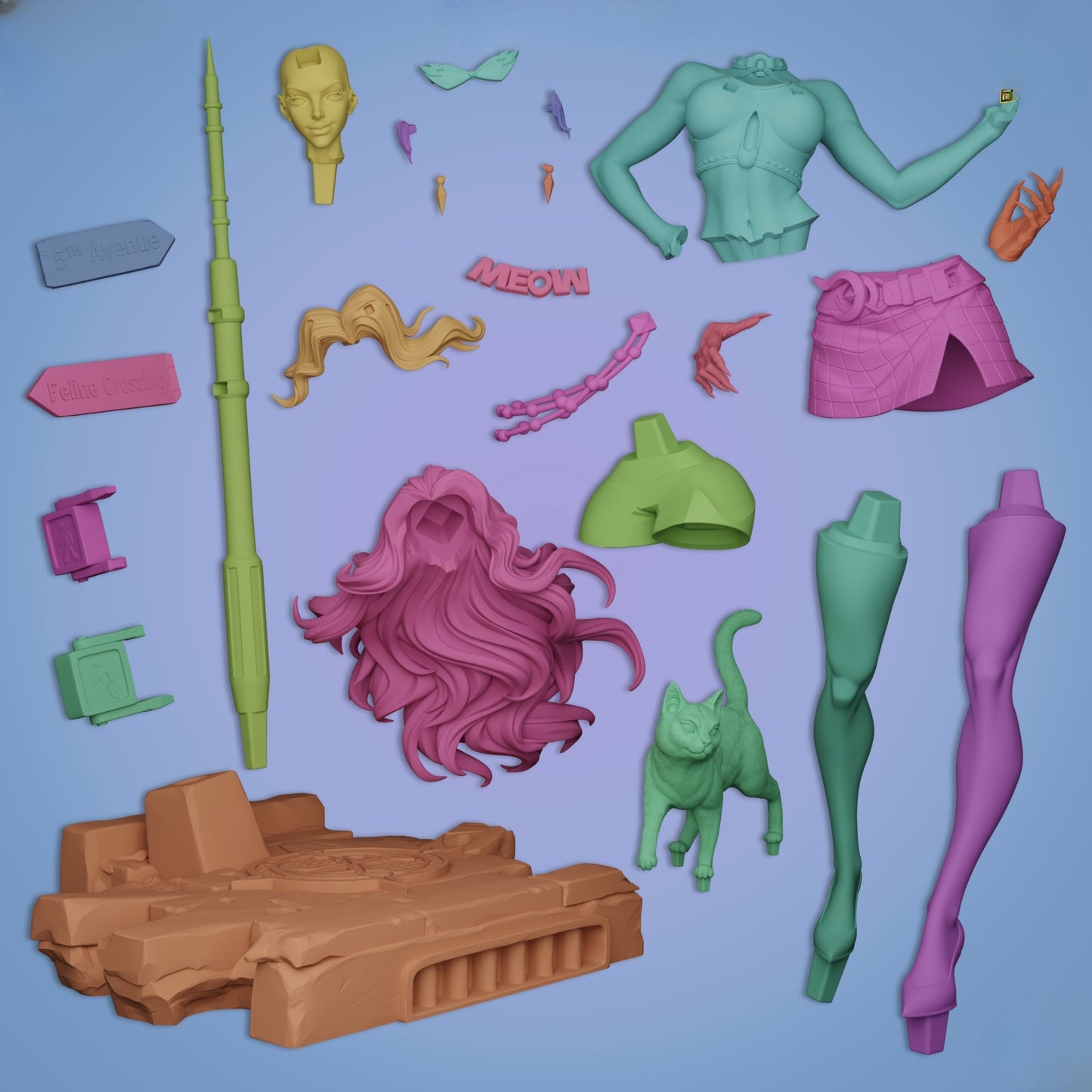 1351 Black Cat_Marvel Rivals - STL 3D Print Files