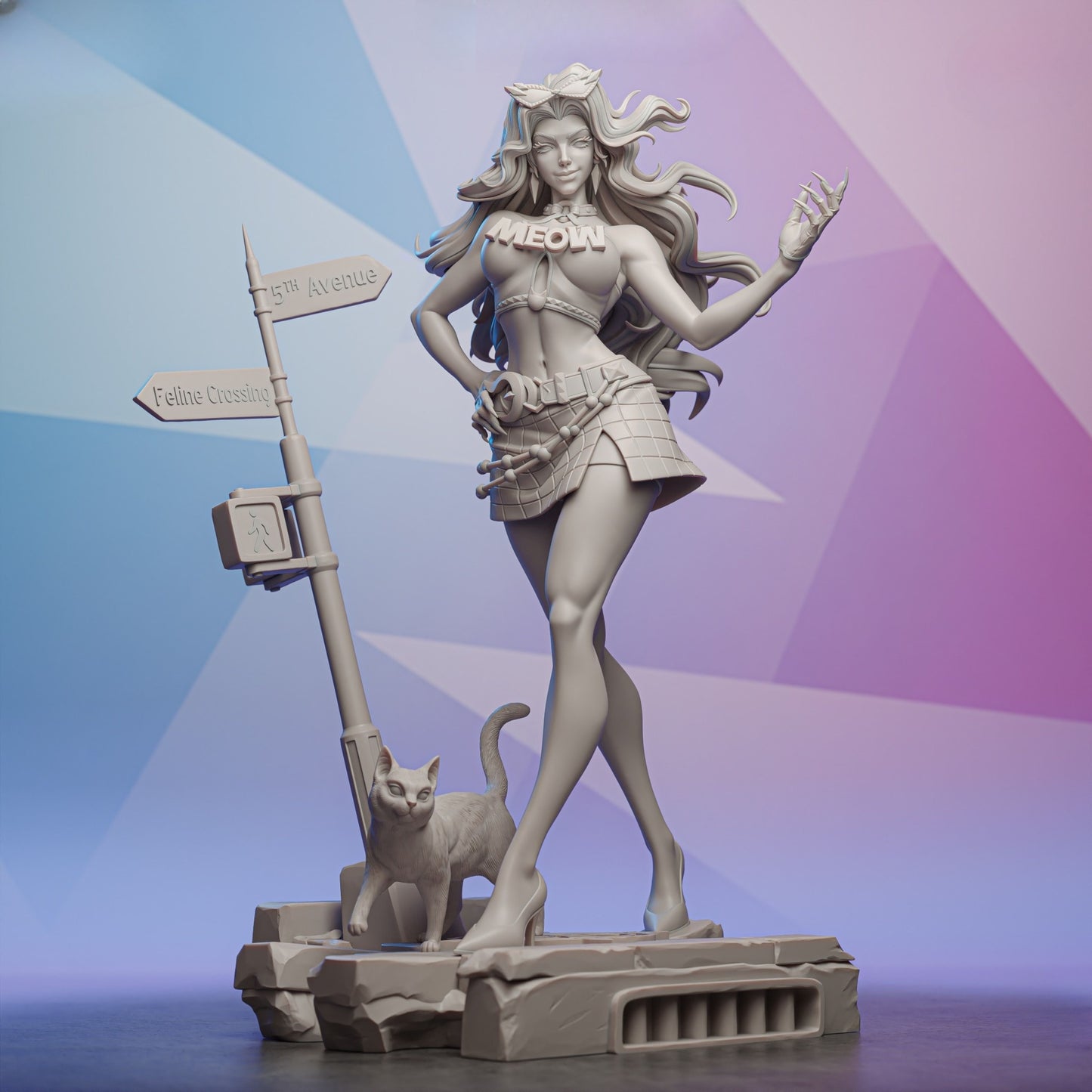 1351 Black Cat_Marvel Rivals - STL 3D Print Files