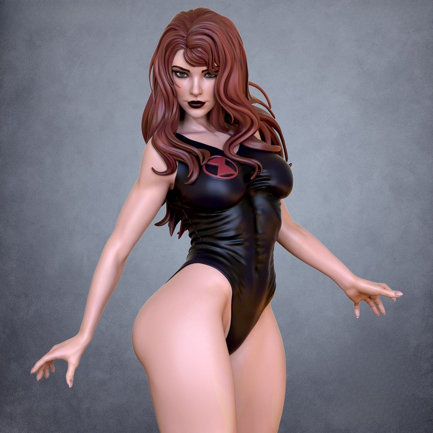 0554 Black Widow Swimsuit NSFW (4028) - STL 3D Print Files
