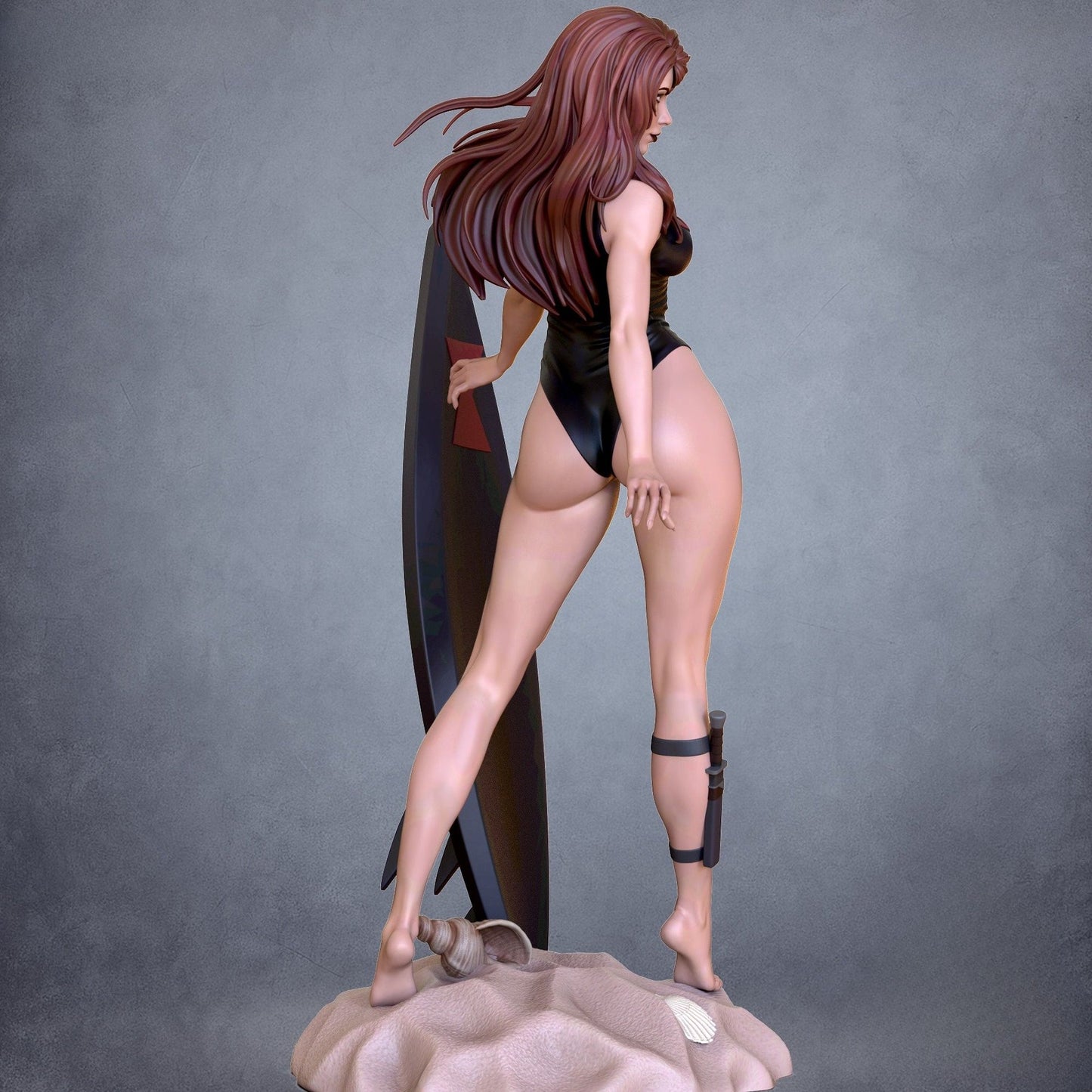 0554 Black Widow Swimsuit NSFW (4028) - STL 3D Print Files