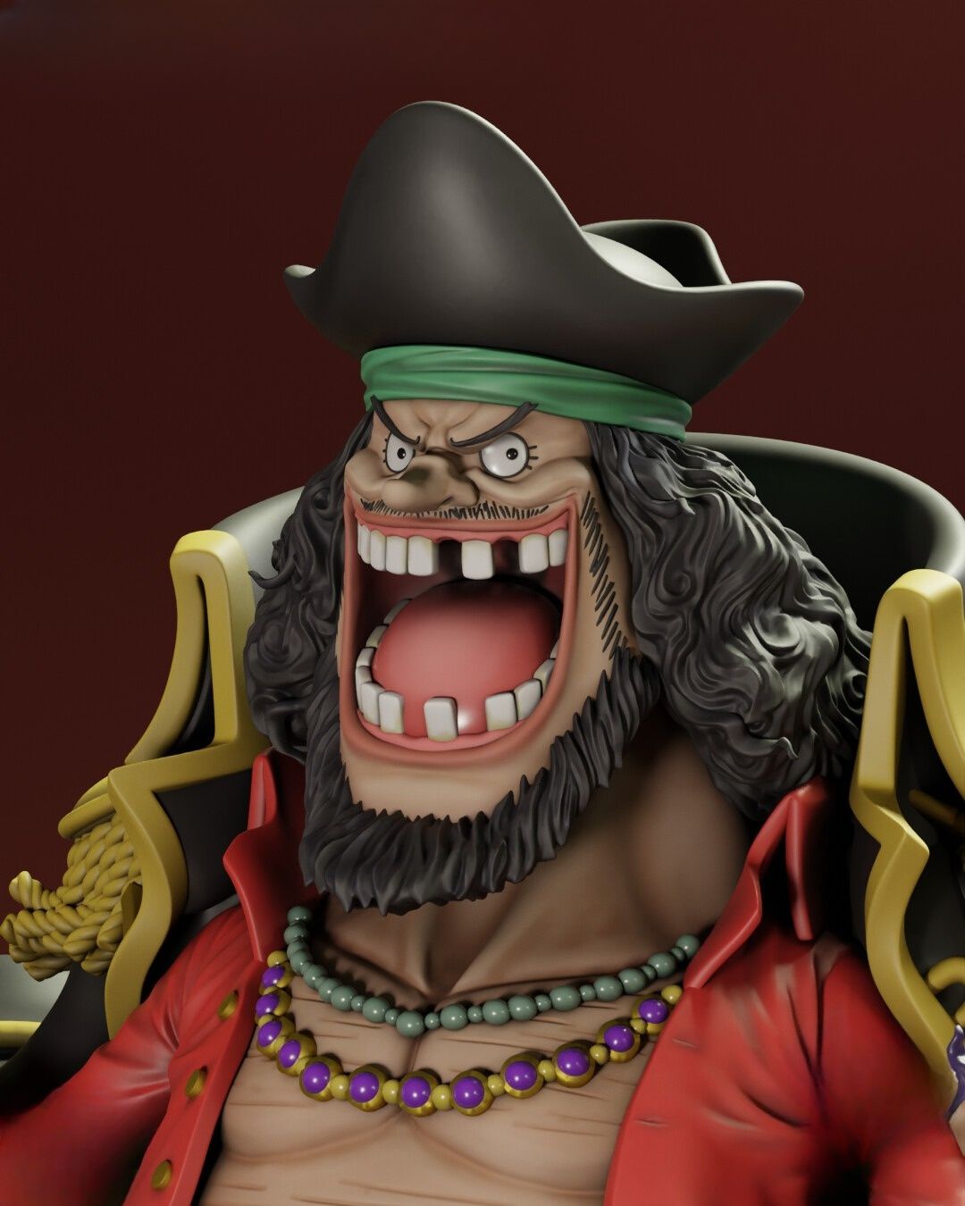 0237 Blackbeard (OP) - STL 3D Print Files