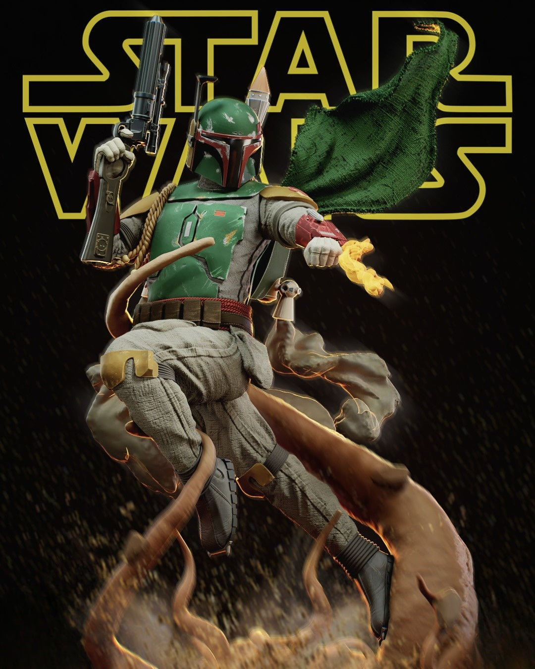 0743 Boba Fett_Star Wars - STL 3D Print Files