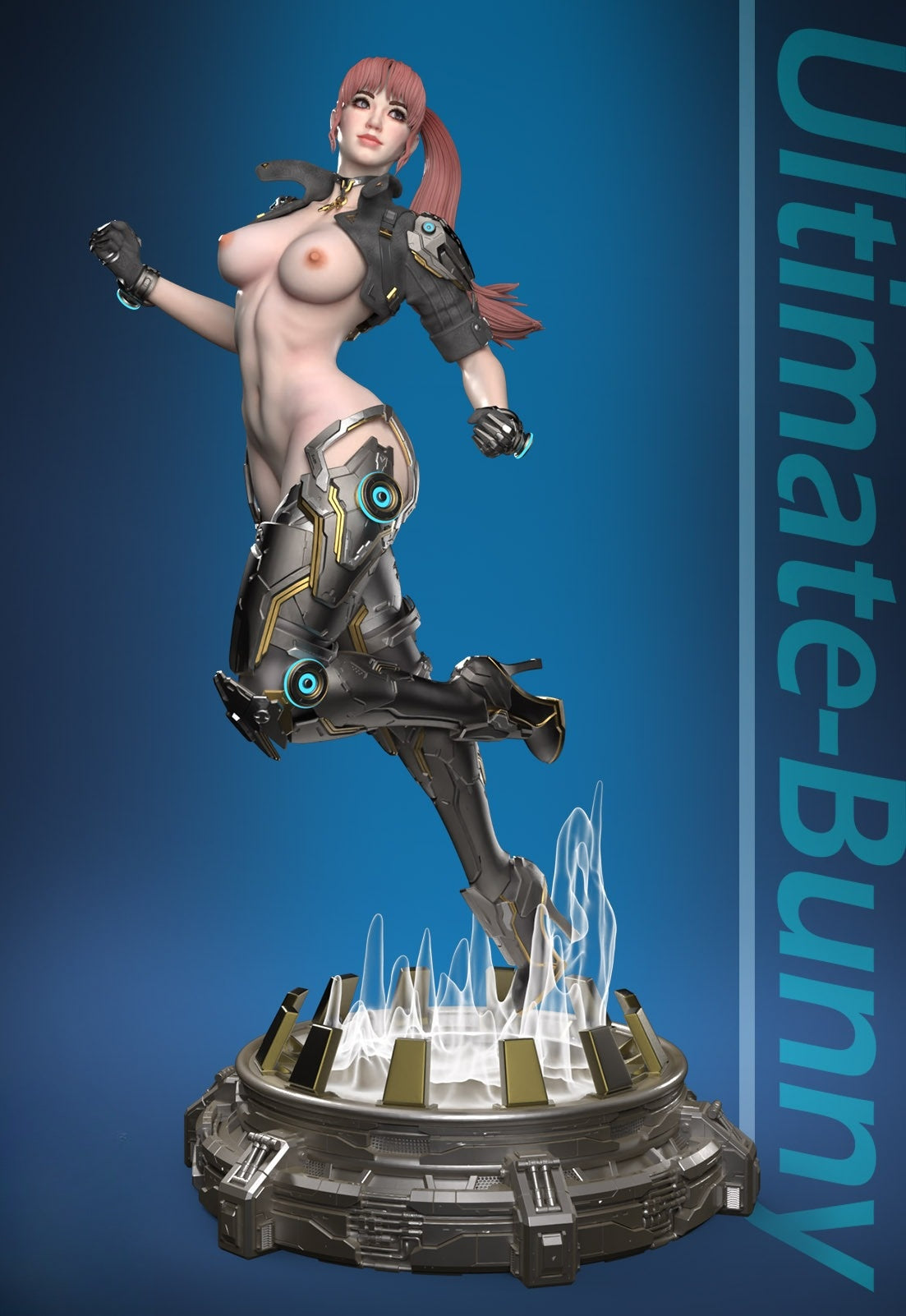 0642 Ultimate Bunny NSFW - The First Descendant (4209) - STL 3D Print Files X 3D Animations