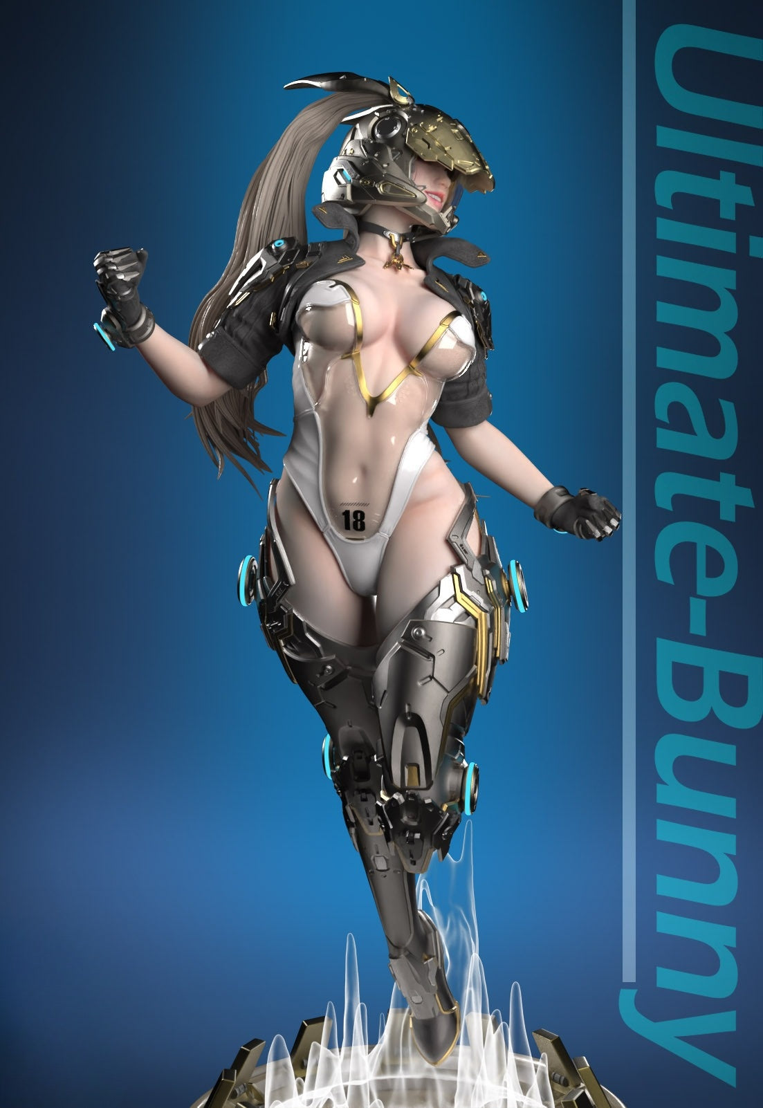 0642 Ultimate Bunny NSFW - The First Descendant (4209) - STL 3D Print Files X 3D Animations