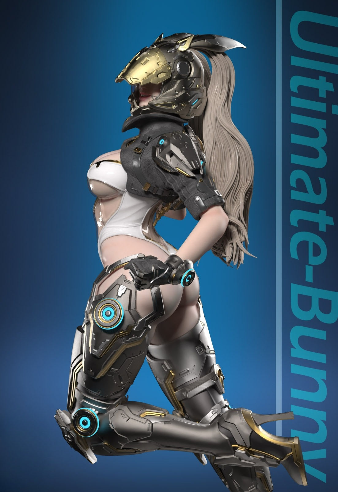 0642 Ultimate Bunny NSFW - The First Descendant (4209) - STL 3D Print Files X 3D Animations