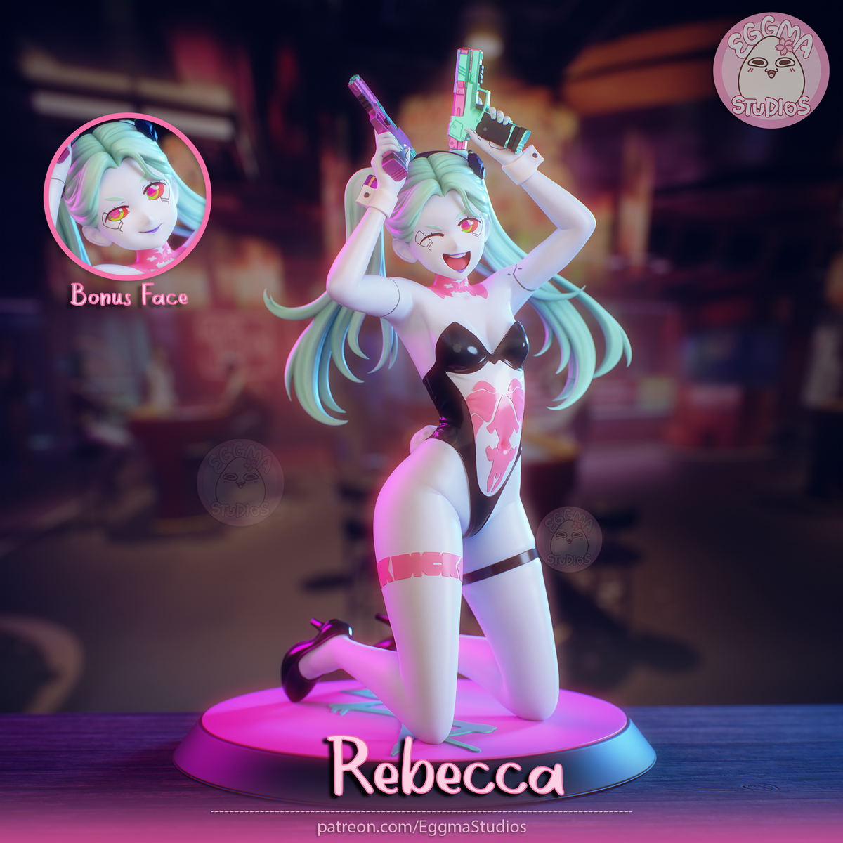 1938 Rebecca Bunny_Cyberpunk Edgerunners - STL 3D Print Files