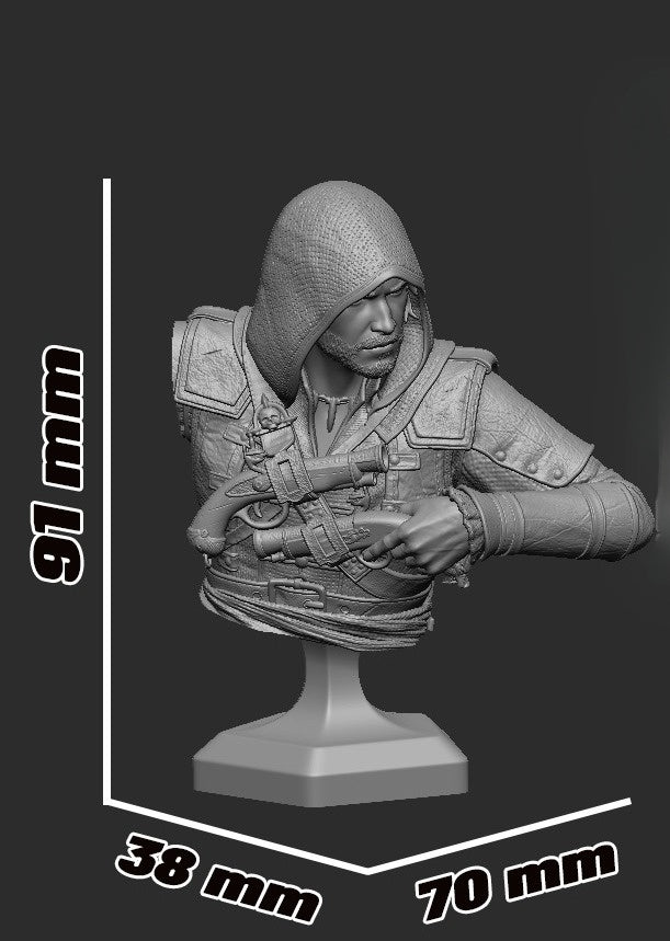 1580 Edward Kenway_Assassin's Creed - STL 3D Print Files