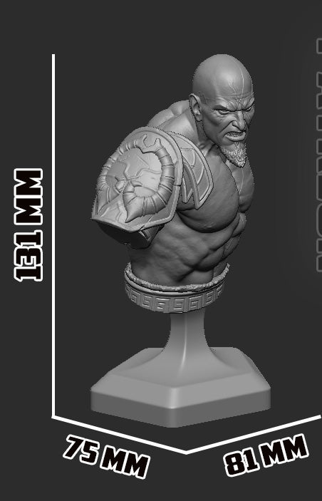 1229 Kratos_God of War 3 - STL 3D Print File