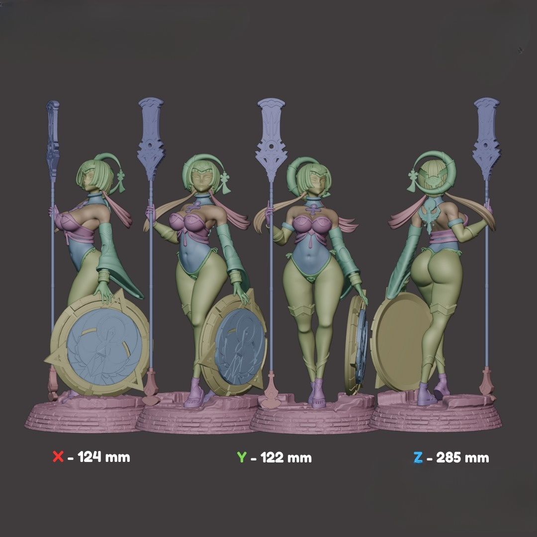 0255 Candace Genshin Impact - STL 3D Print Files