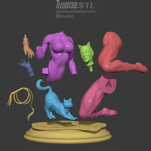 2172 Catwoman NSFW - STL 3D Print Files