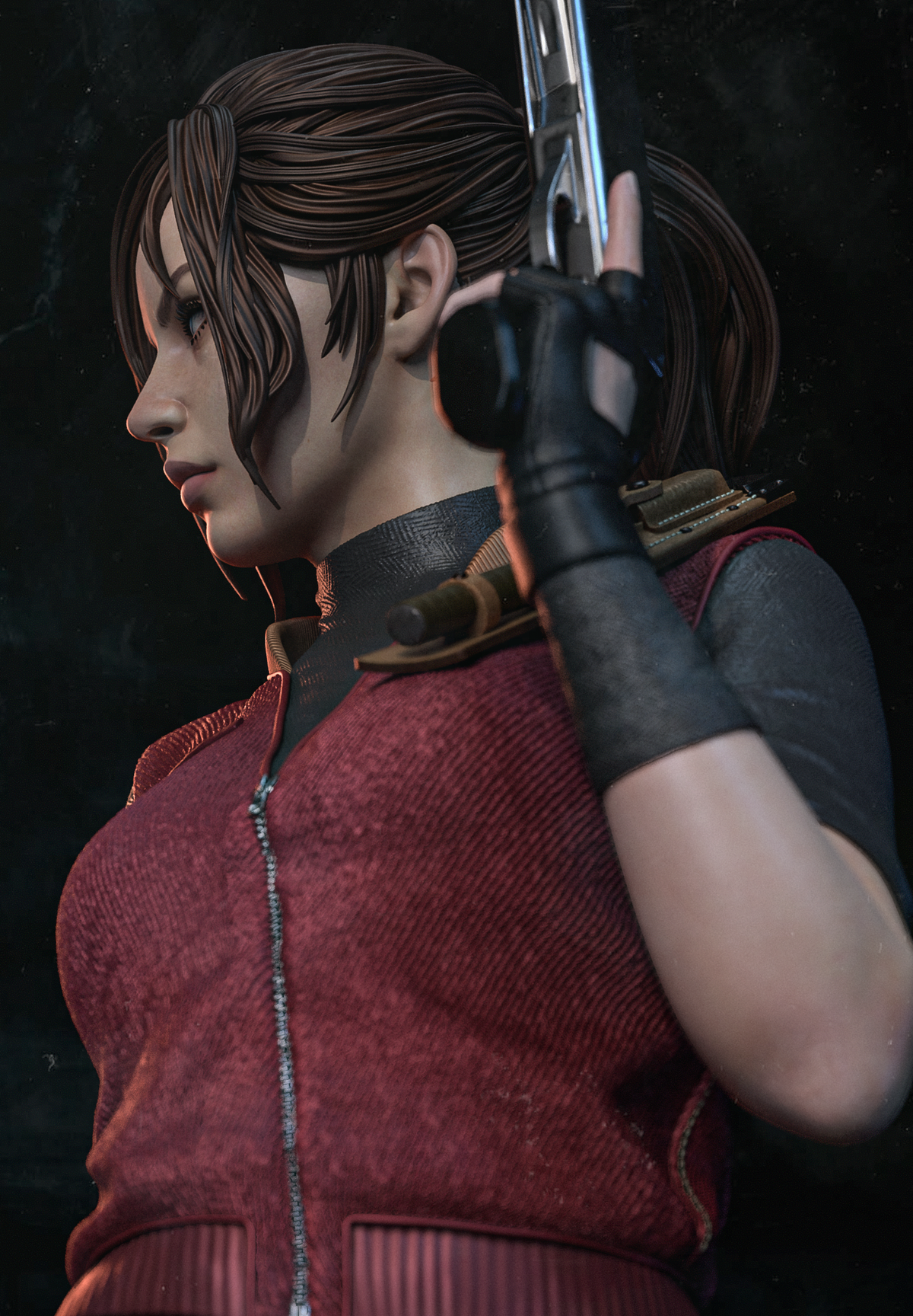 2175 Claire Redfield_Resident Evil - STL 3D Print Files