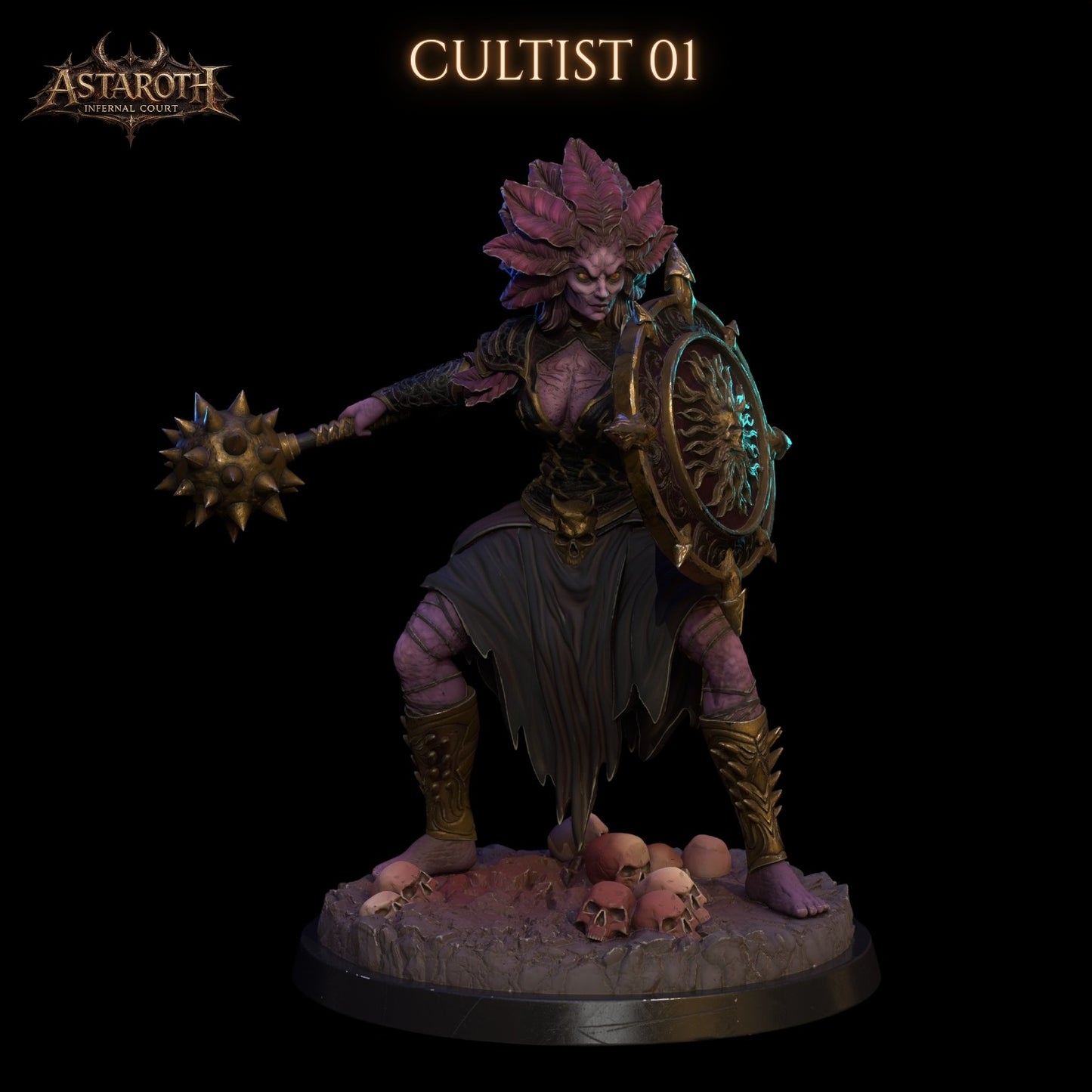 1509 Astaroth Internal Court Miniatures Set May2026 - STL 3D Print Files