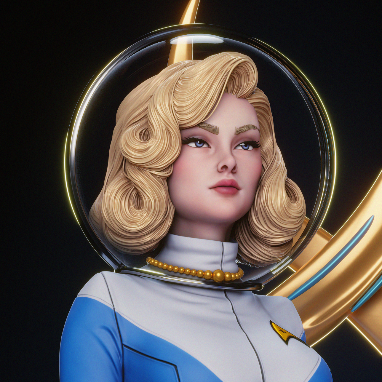 1127 Starfleet Officer - STL 3D Print Files
