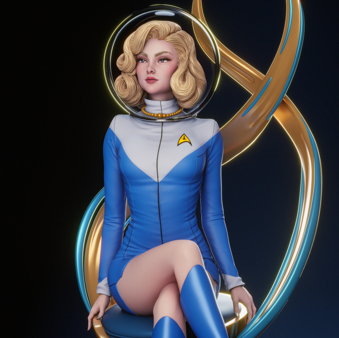 1127 Starfleet Officer - STL 3D Print Files
