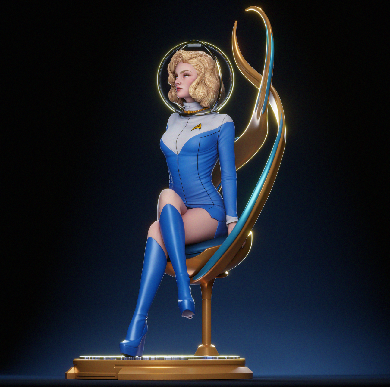 1127 Starfleet Officer - STL 3D Print Files