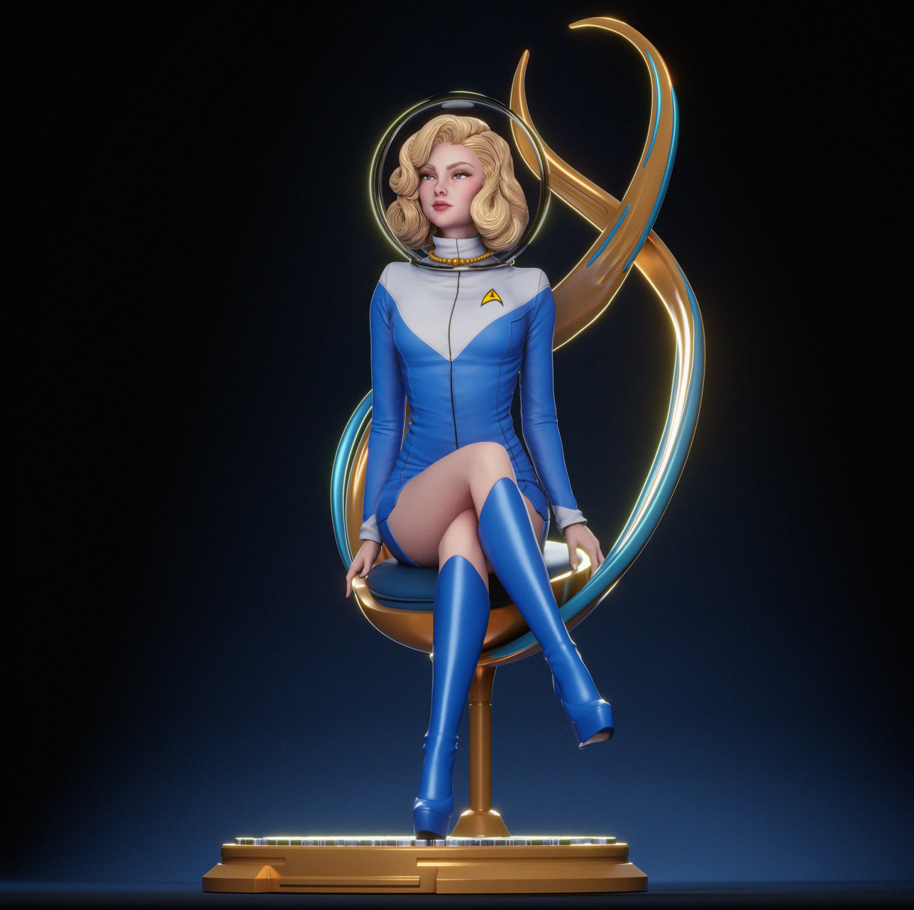 1127 Starfleet Officer - STL 3D Print Files