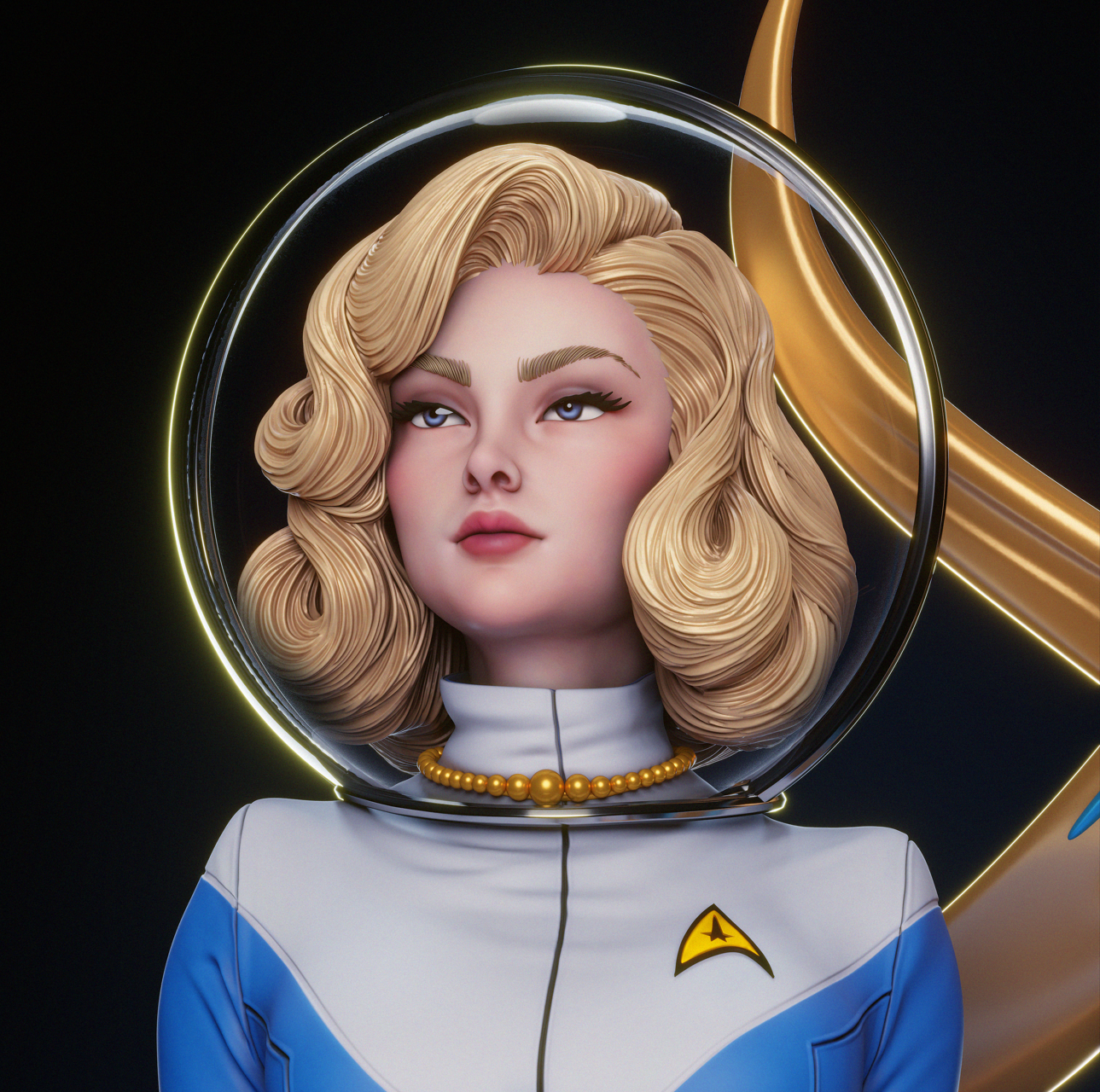 1127 Starfleet Officer - STL 3D Print Files