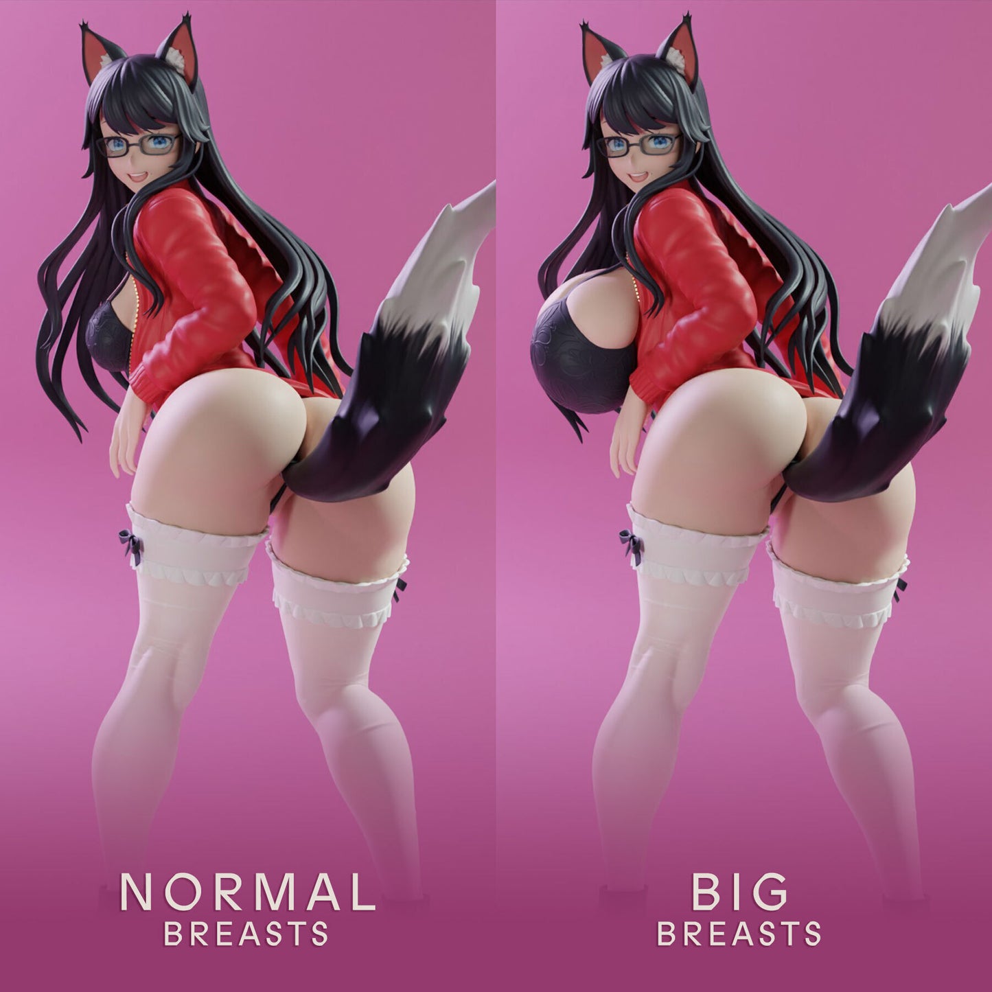 0283 Cat_Girl_Cosplay - STL 3D Print Files