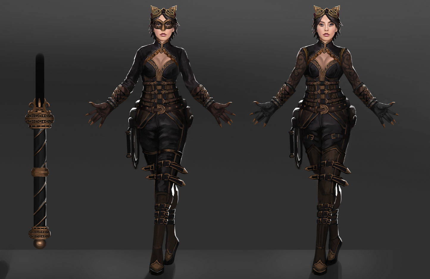 1164 Steampunk_Catwoman - STL 3D Print Files
