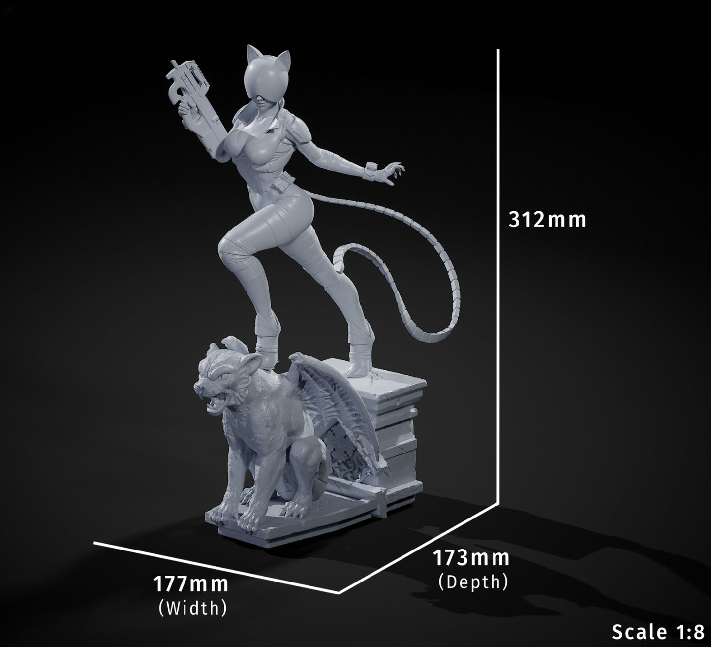 1584 Catwoman_Absolute DC - STL 3D Print Files