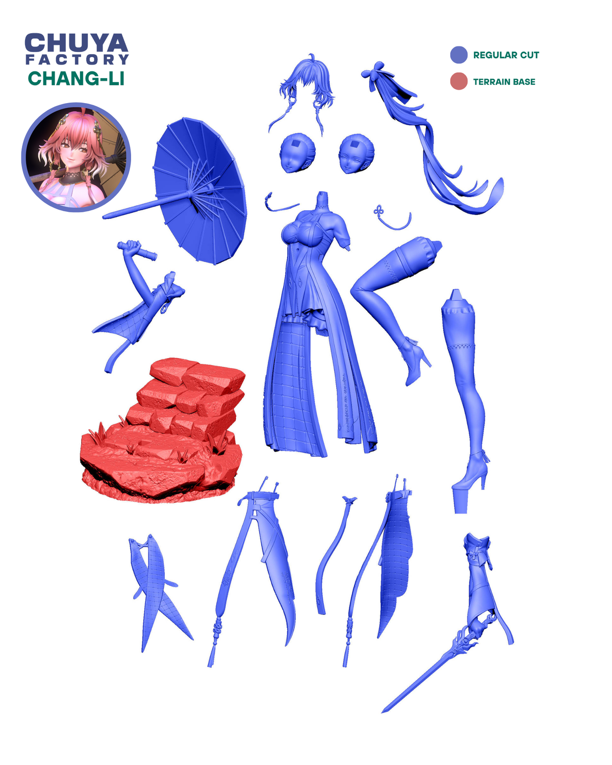 1937 Changli_Wuthering Waves - STL 3D Print Files