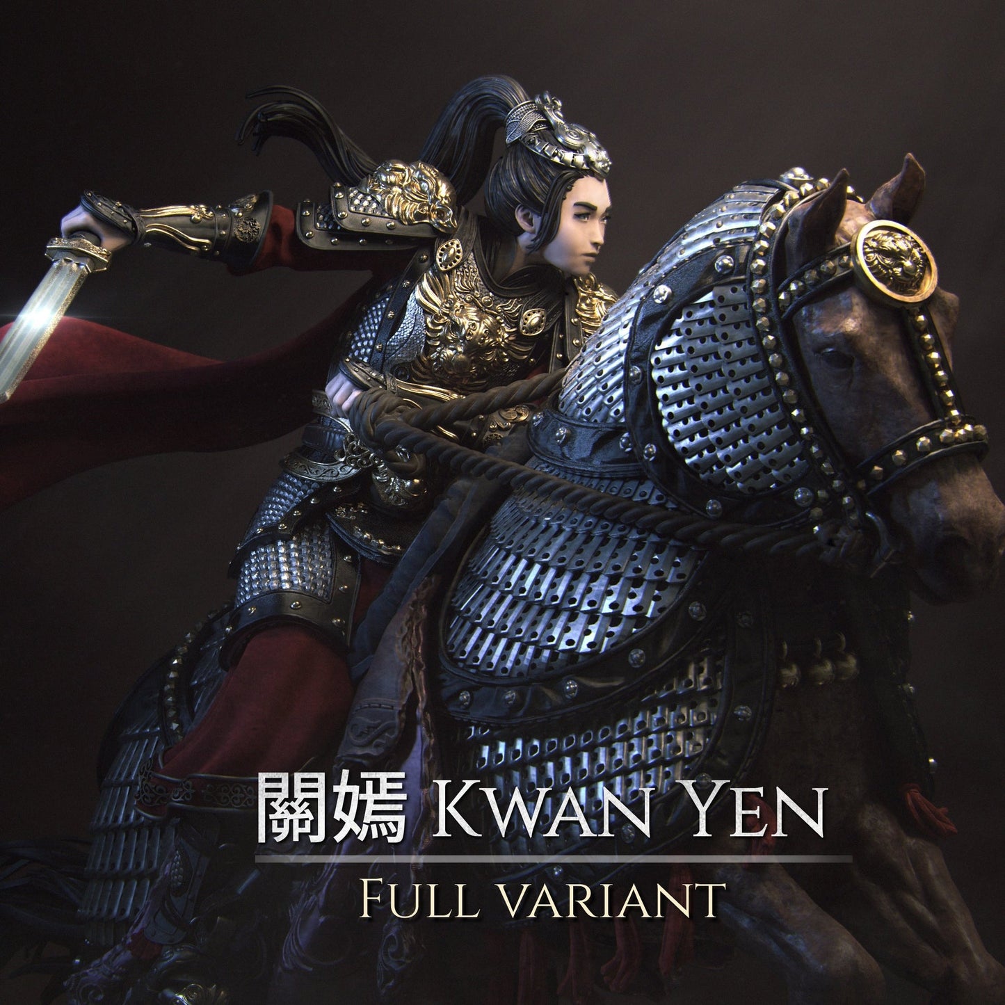 0138 Kwan Yen - The Warrior of the Tiger - STL 3D Print Files