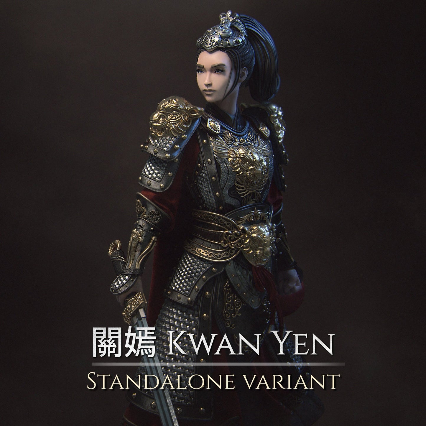 0138 Kwan Yen - The Warrior of the Tiger - STL 3D Print Files