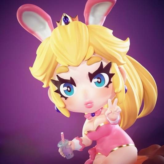 0059 Bunny Princess Peach - STL 3D Print Files