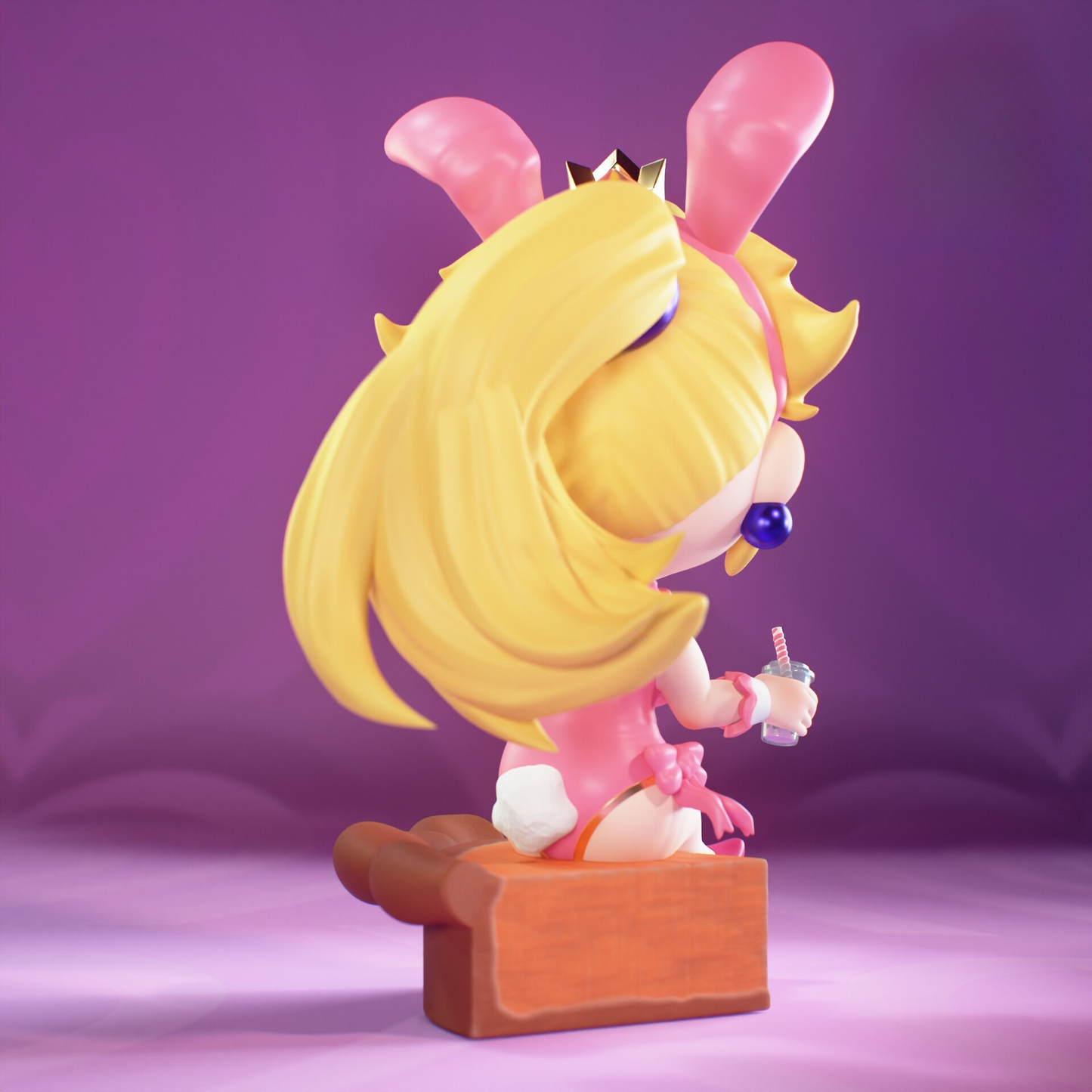 0059 Bunny Princess Peach - STL 3D Print Files