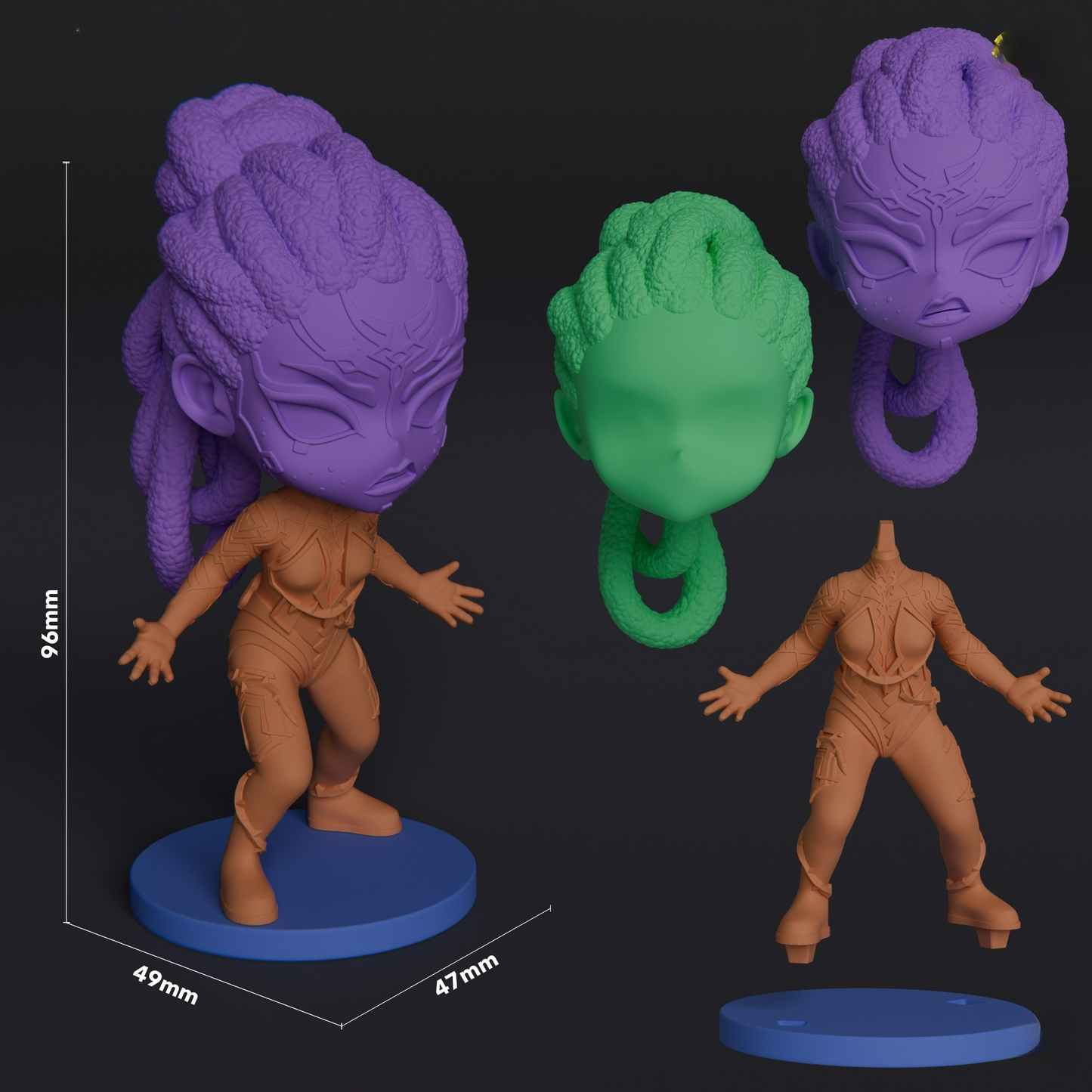 0048 Mel Medarda-Arcane - STL 3D Print Files