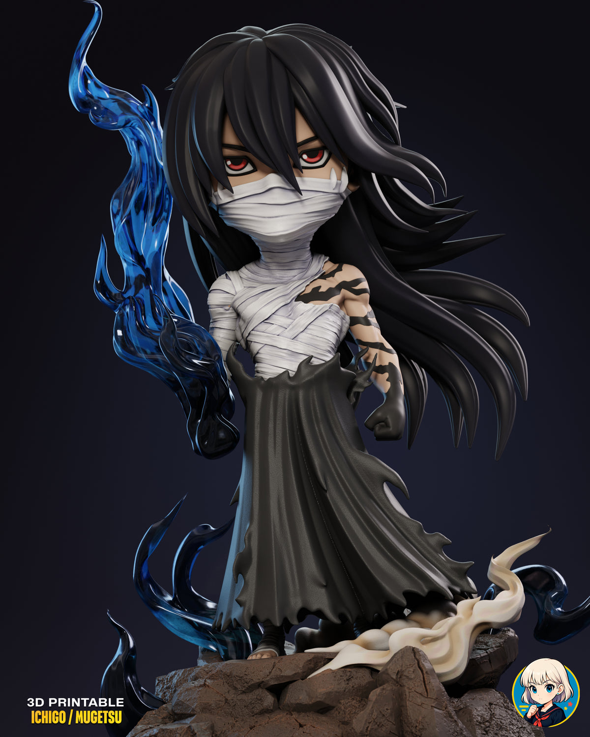 2173 Ichigo Kurosaki_Bleach - STL 3D Print Files