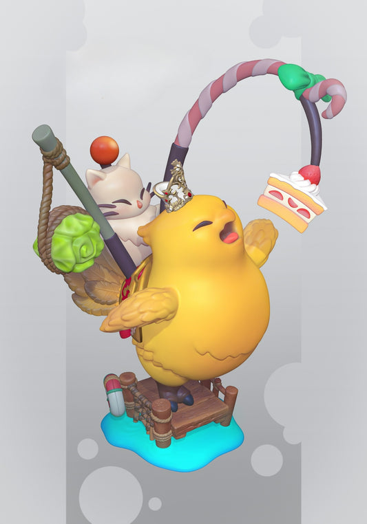 0008 Chocobo - Final Fantasy VII - STL 3D Print Files