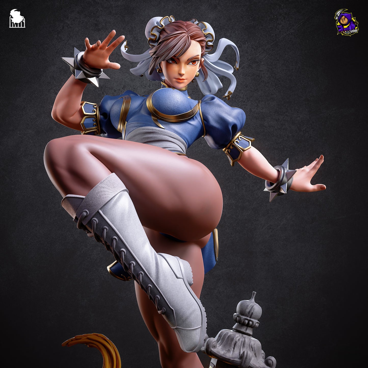 1419 Chun Li_Street Fighter - STL 3D Print Files