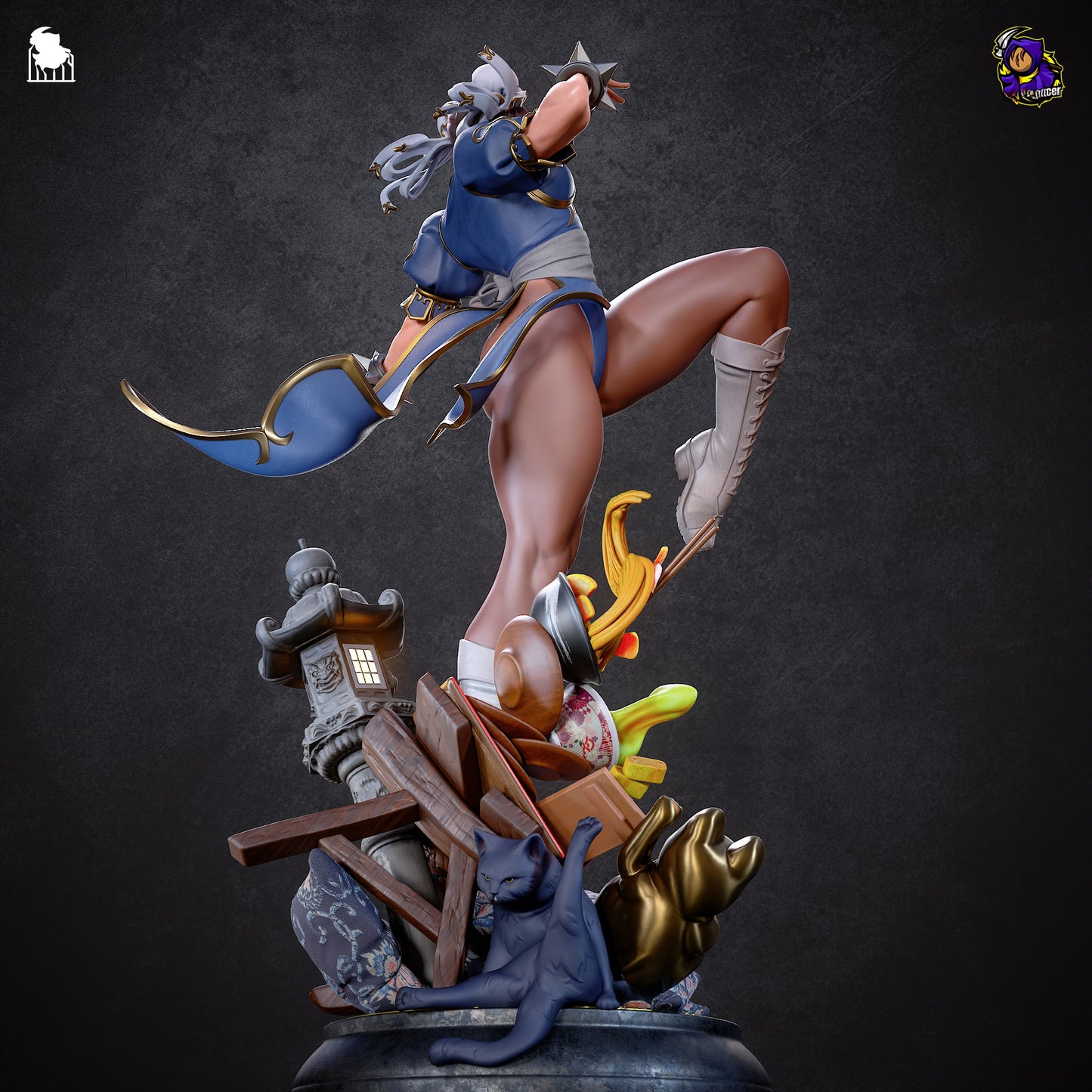 1419 Chun Li_Street Fighter - STL 3D Print Files
