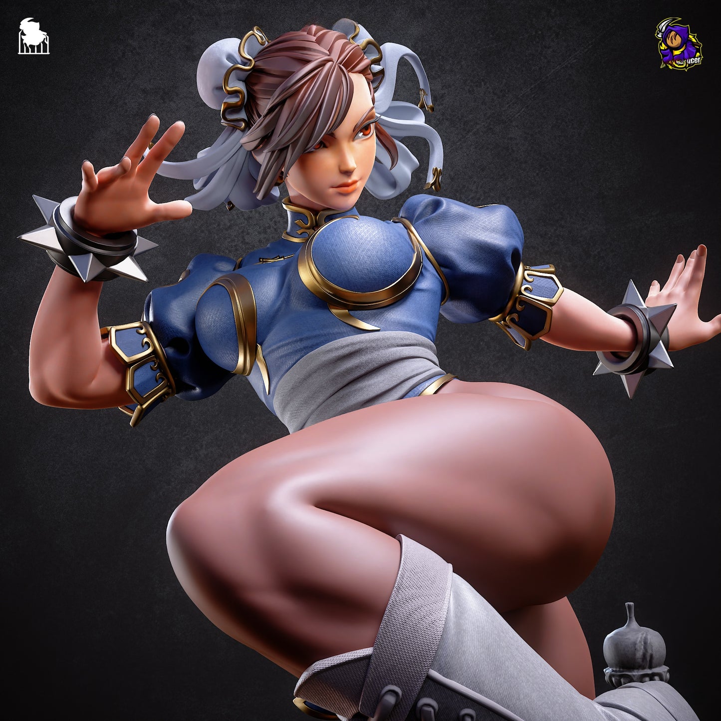 1419 Chun Li_Street Fighter - STL 3D Print Files