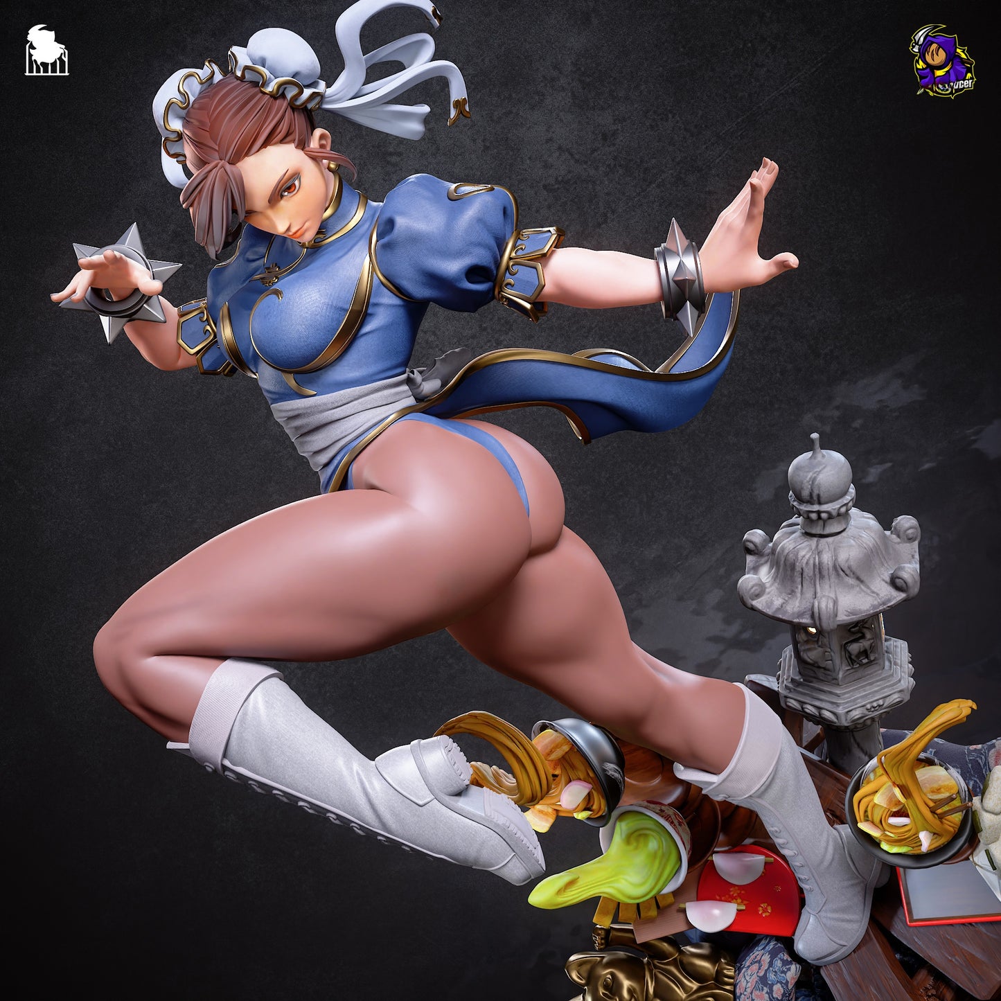 1419 Chun Li_Street Fighter - STL 3D Print Files