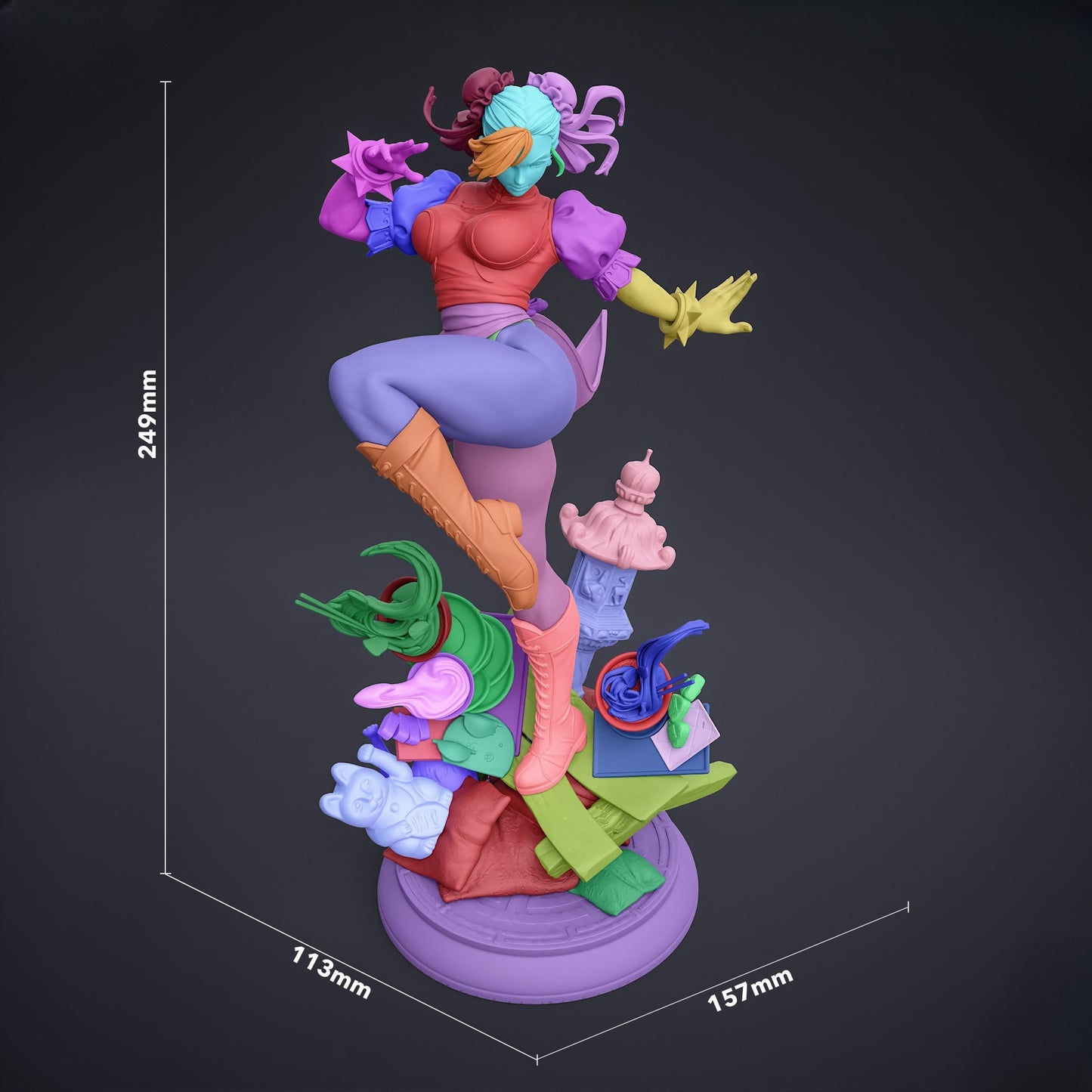 1419 Chun Li_Street Fighter - STL 3D Print Files