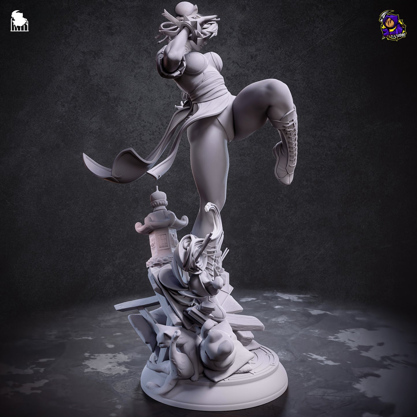 1419 Chun Li_Street Fighter - STL 3D Print Files